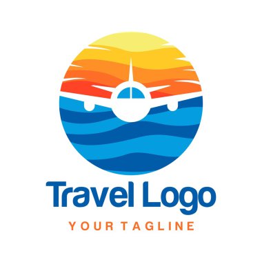 Seyahat logo şablonu