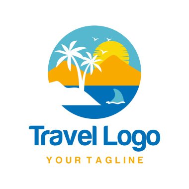 Seyahat logo şablonu