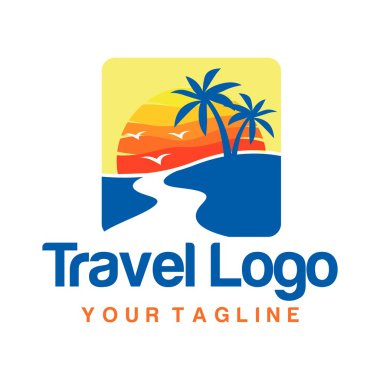 Seyahat logo şablonu