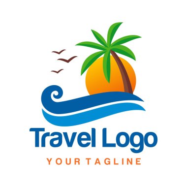 Seyahat logo şablonu