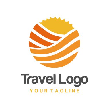 Seyahat logo şablonu
