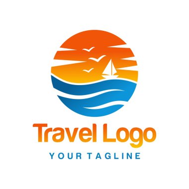 Seyahat logo şablonu