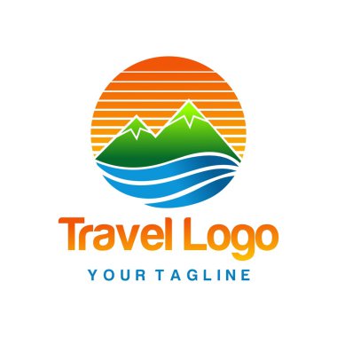 Seyahat logo şablonu