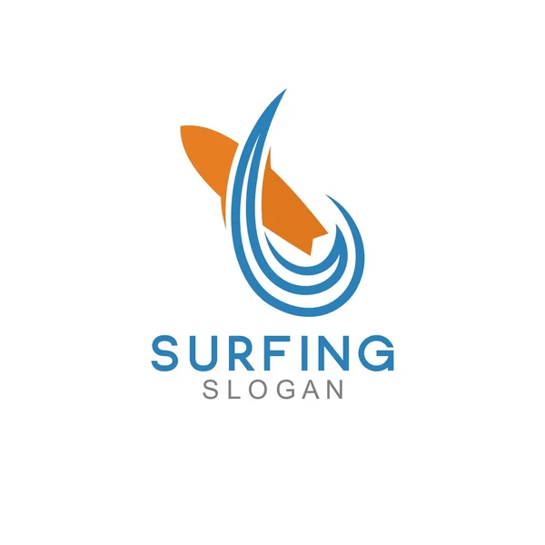 Surf-Logo-Vorlage — Stockvektor