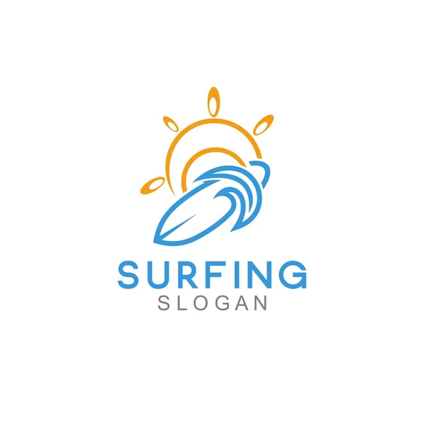 Surf-Logo-Vorlage — Stockvektor