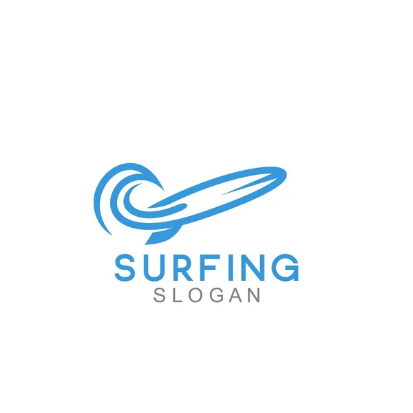 Surf-Logo-Vorlage — Stockvektor