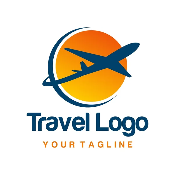 Modello di logo di viaggio — Vettoriale Stock