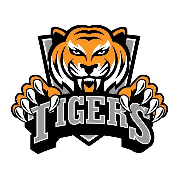 Modelo do logotipo do tigre — Vetor de Stock