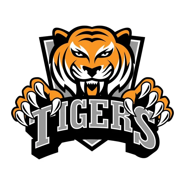 Modèle de logo de tigre — Image vectorielle