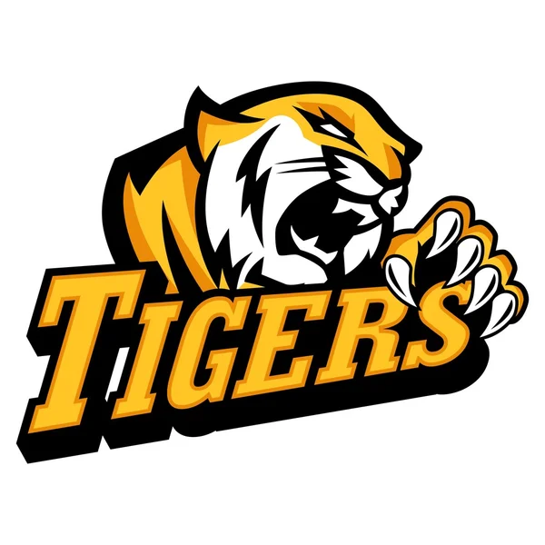 Tigris logó sablon — Stock Vector