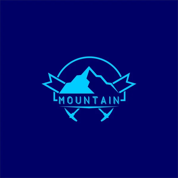Plantilla de logotipo de montaña — Vector de stock