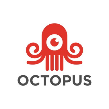 Ahtapot Logo şablonu