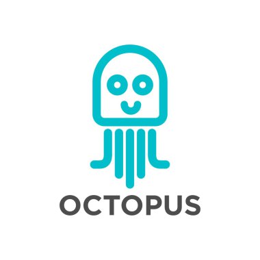 Ahtapot Logo şablonu