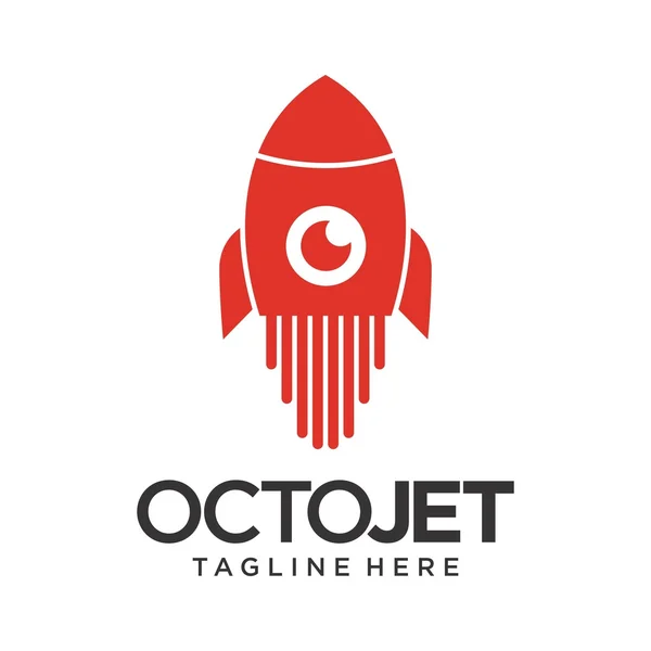 Oktopus-Logo-Vorlage — Stockvektor