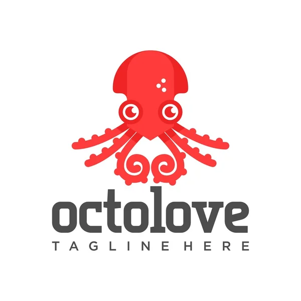 Oktopus-Logo-Vorlage — Stockvektor