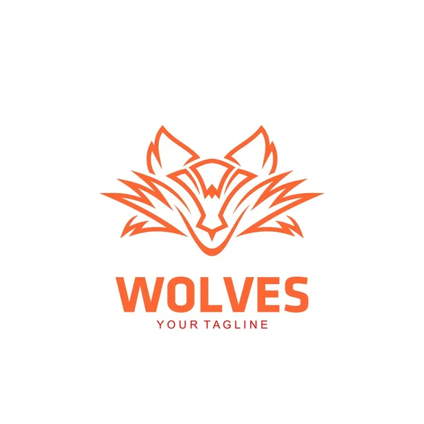 Vlci Logo šablona — Stockový vektor