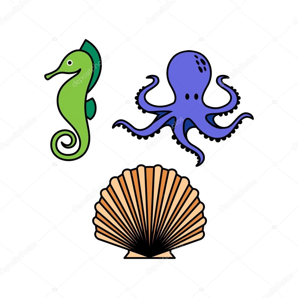 Sea life Logo Template
