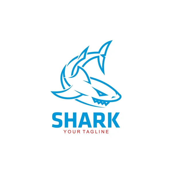 Modèle de logo de requin — Image vectorielle