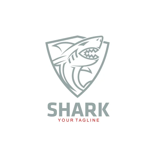 Shark Logo Template — Stock Vector