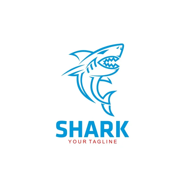 Modèle de logo de requin — Image vectorielle