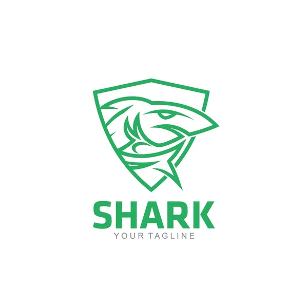 Modèle de logo de requin — Image vectorielle