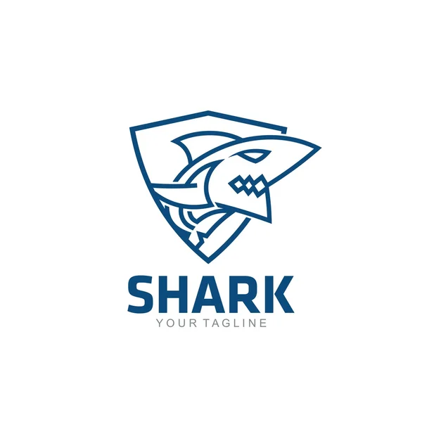 Szablon logo rekin — Wektor stockowy