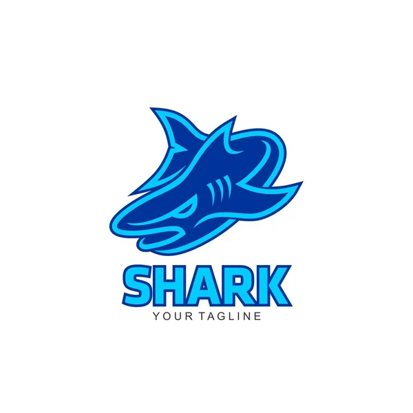 Vorlage für das Hai-Logo — Stockvektor