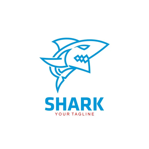 Modèle de logo de requin — Image vectorielle