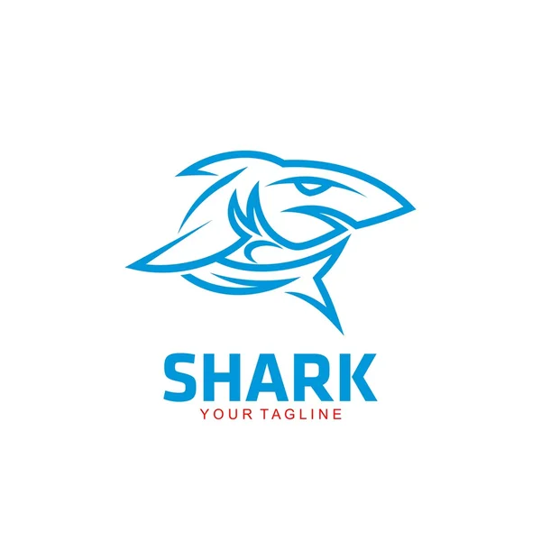 Modèle de logo de requin — Image vectorielle