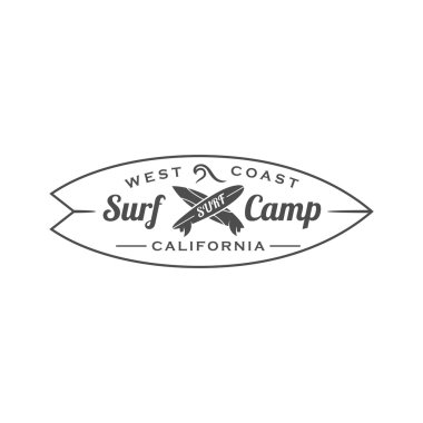 Vintage Surf şablonu