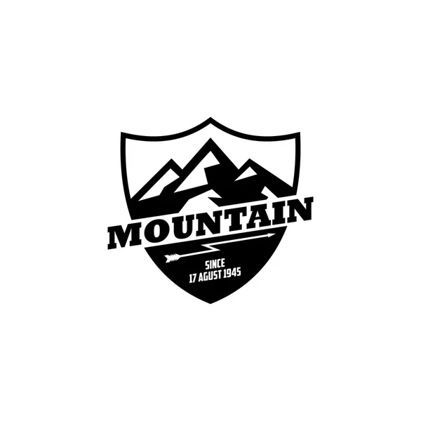 Modèle de logo de montagne — Image vectorielle