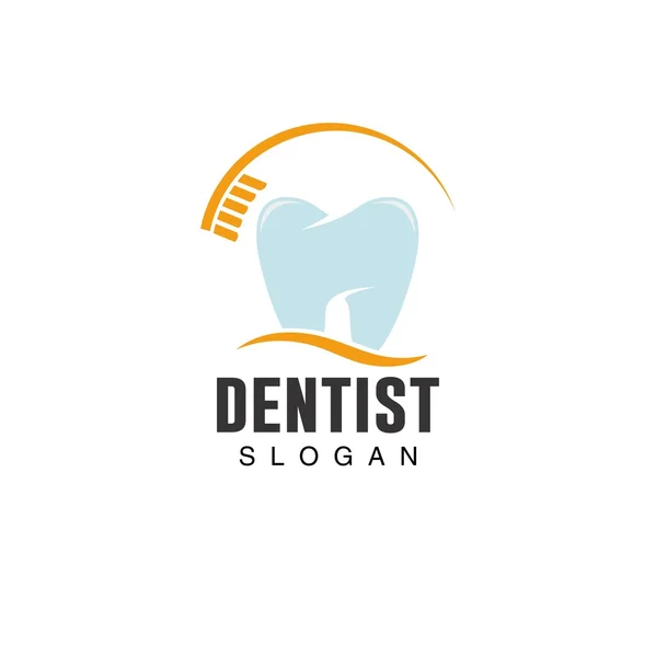 Plantilla de logotipo del dentista — Archivo Imágenes Vectoriales