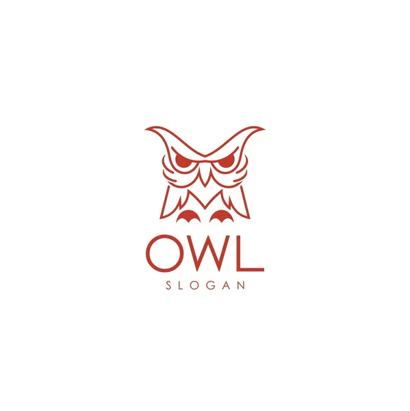 Modèle de logo de hibou — Image vectorielle