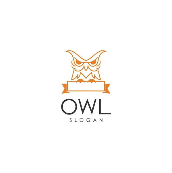 Modèle de logo de hibou — Image vectorielle