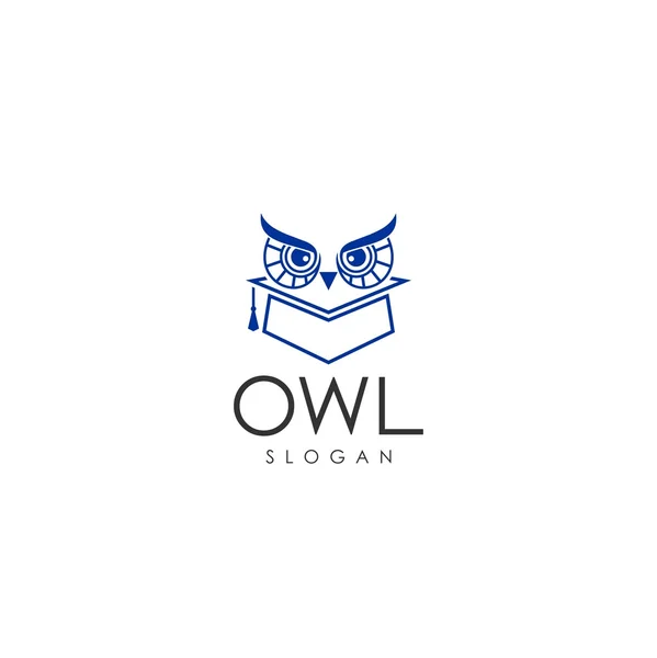 Modèle de logo de hibou — Image vectorielle