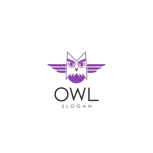 Modèle de logo de hibou — Image vectorielle