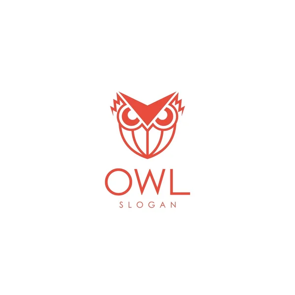 Modèle de logo de hibou — Image vectorielle