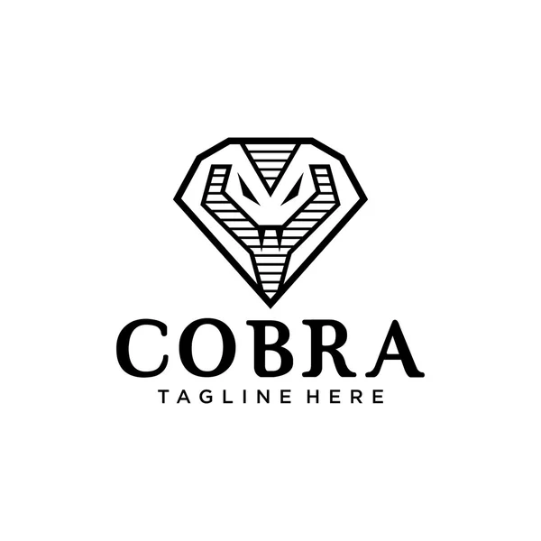 Plantilla Cobra Logo — Vector de stock