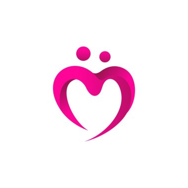 Love Couple Connection Vector Template