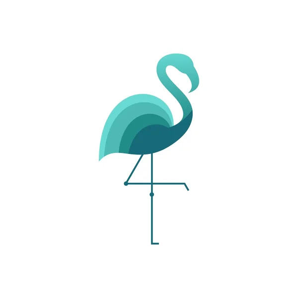 Vorlage für das Flamingo-Logo — Stockvektor