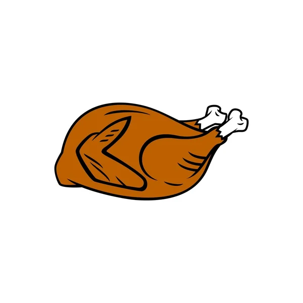 Шаблон логотипа жареного цыпленка — стоковый вектор