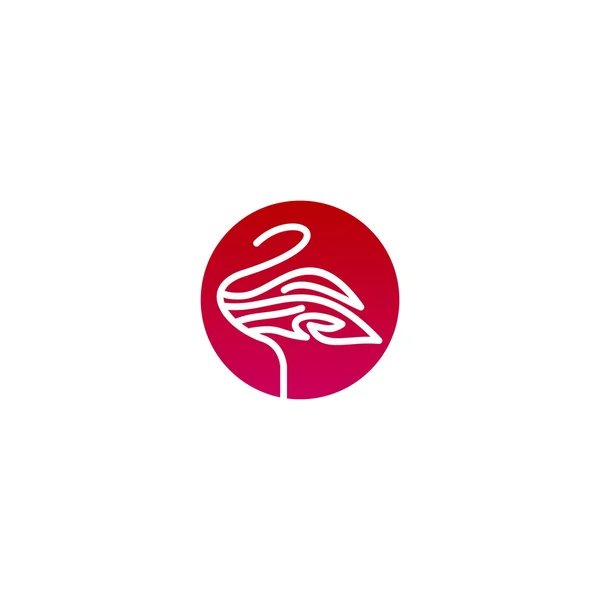 Flamingo Vector Template — Διανυσματικό Αρχείο