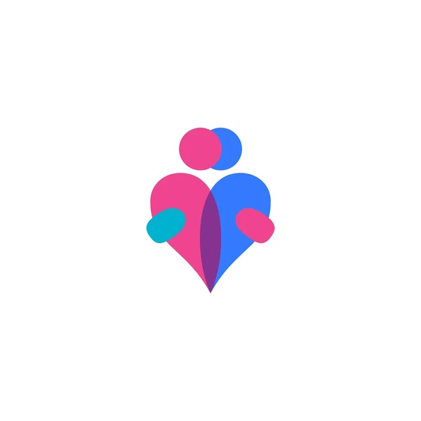 Love Couple Vector Template — Wektor stockowy