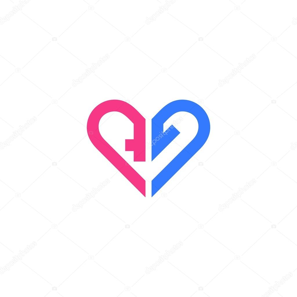 Love Couple Vector Template