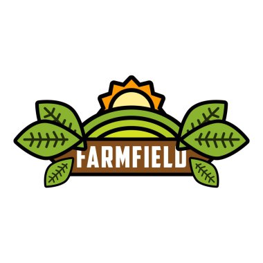 Çiftlik yeşil vektör şablonu