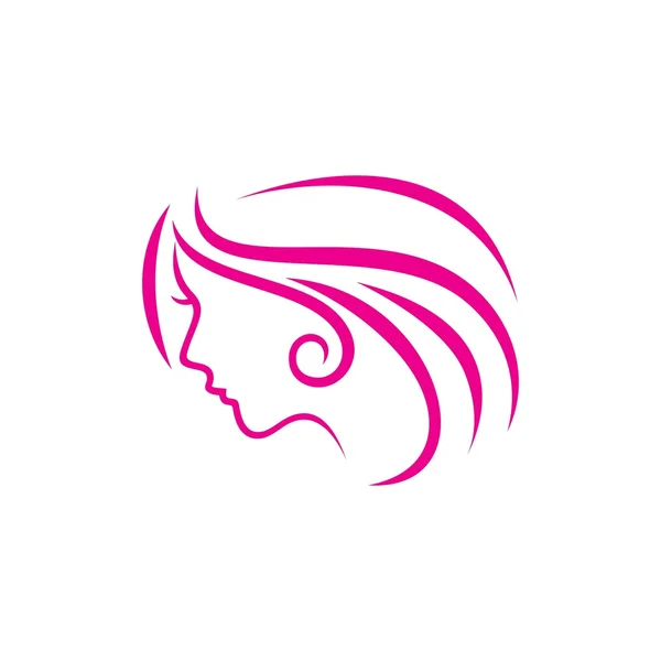 Güzellik yüz vektör şablonu