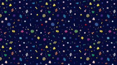 Sembol deseni, bu tasarım duvar kağıtları, afişler, arka planlar için çok uygundur, çeşitli medya, göz alıcı