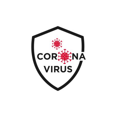 Virüs Logo Simgesi Tasarım Vektörü