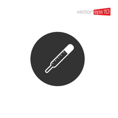 Termometre Simgesi Tasarım Vektörü İllüstrasyonu