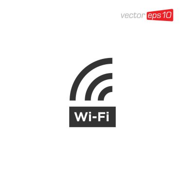 Wifi Sinyal Simgesi Tasarım Vektörü